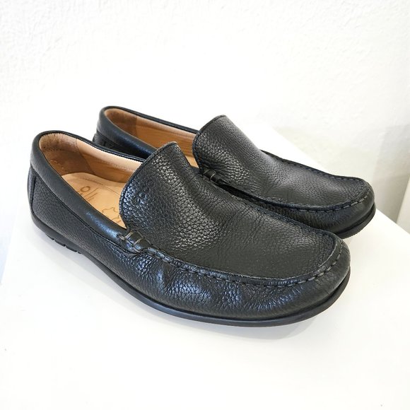 ecco Pebbled Leather Slip On Loafers main image 4